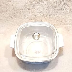Vintage BlueCorn Flower Corning Ware Casserole with Glass Lid